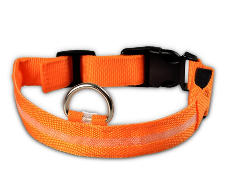 LED Luminous Collar Night Safety Flashing Glow in Dark Dog Cat IGH