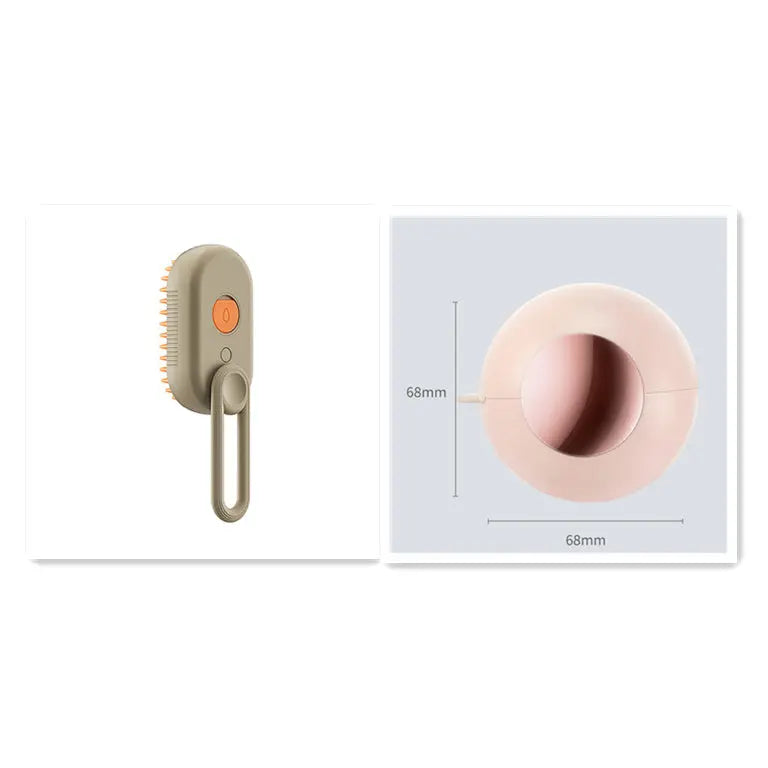 PawsSpa 3-in-1 Electric Pet Grooming Brush: Steamy Brush with Spray, Massaging Comb, and Hair Removal Function IGH