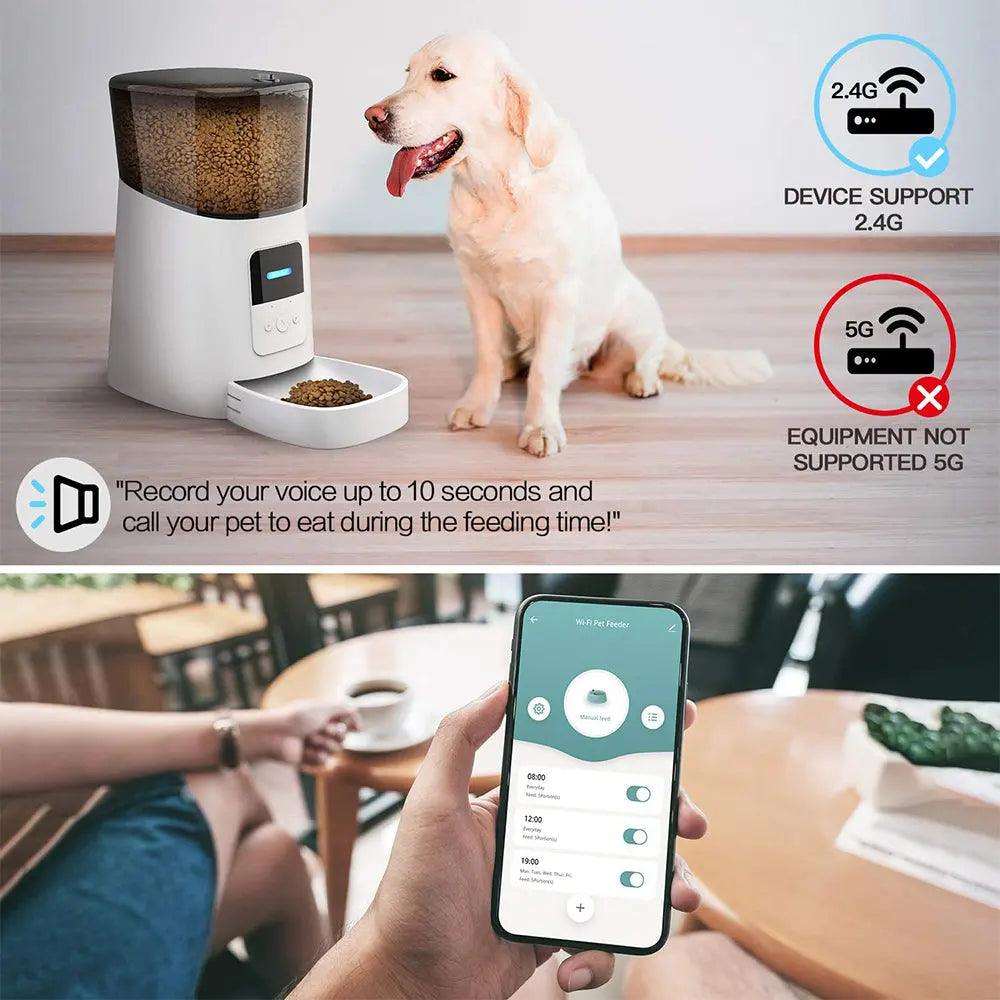 Smart Automatic Cat Feeder WiFi Enable Smart Pet Dog Food Dispenser