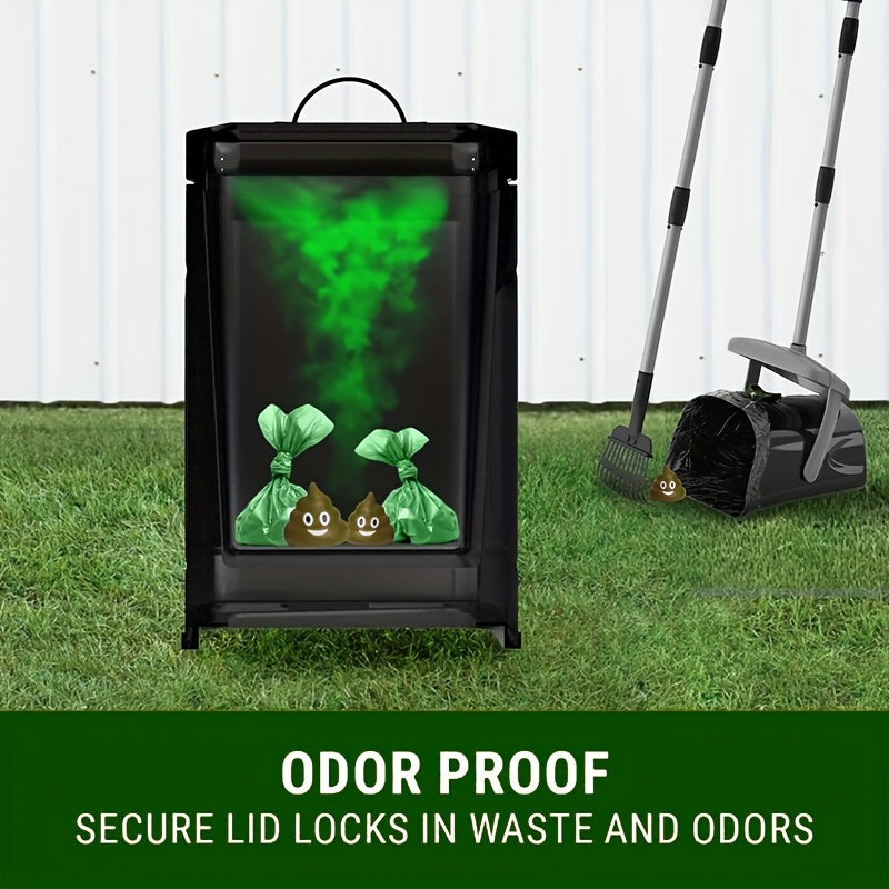 Dog Waste Bin with Pedal Lid-2