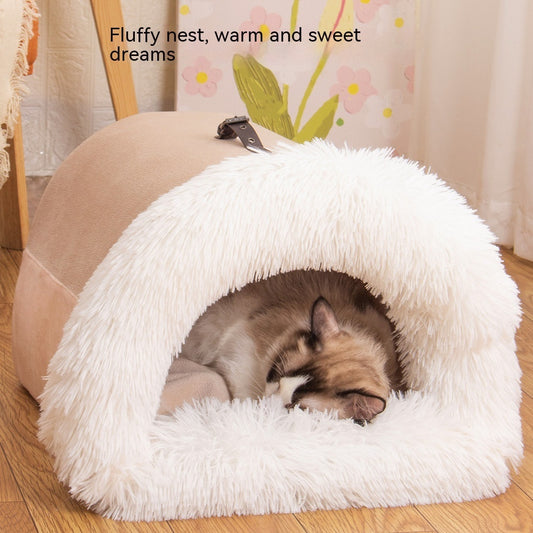 ComfyPaws Winter-Ready Portable Pet Nest for Cats and Dogs IGH