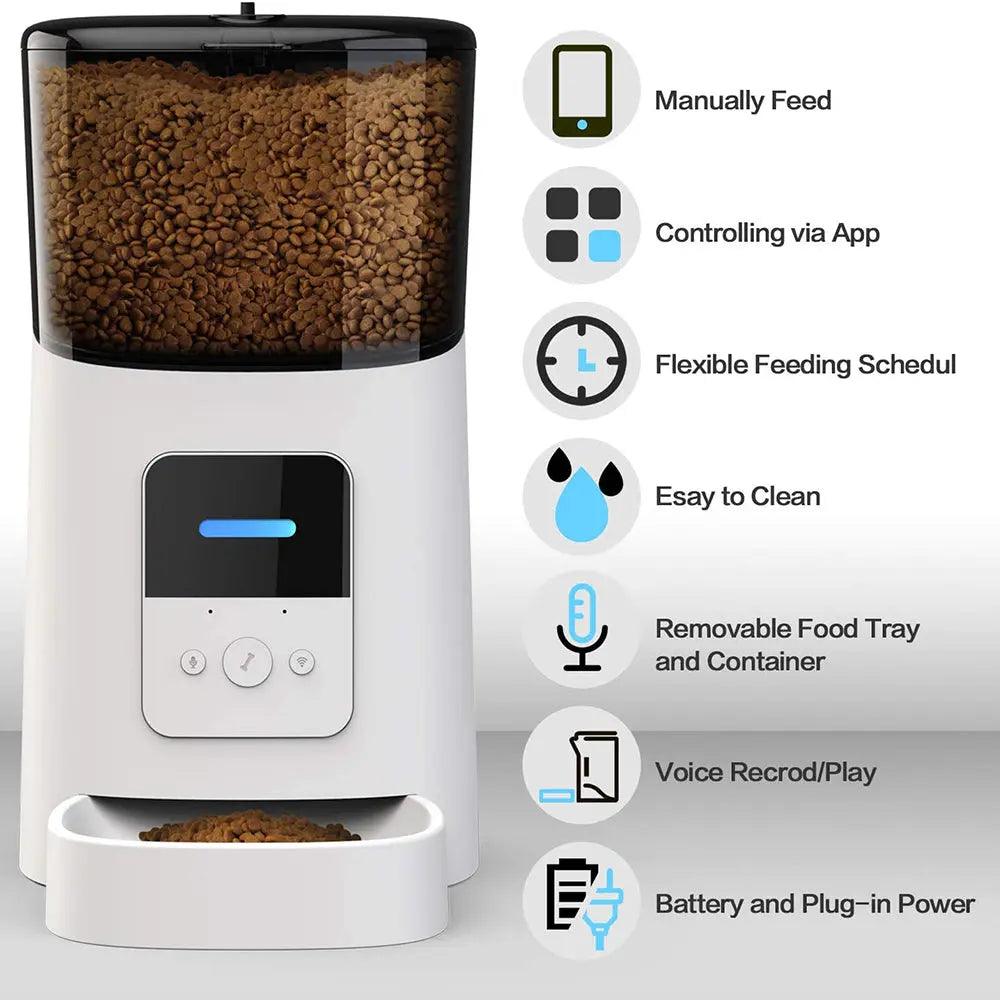 Smart Automatic Cat Feeder WiFi Enable Smart Pet Dog Food Dispenser
