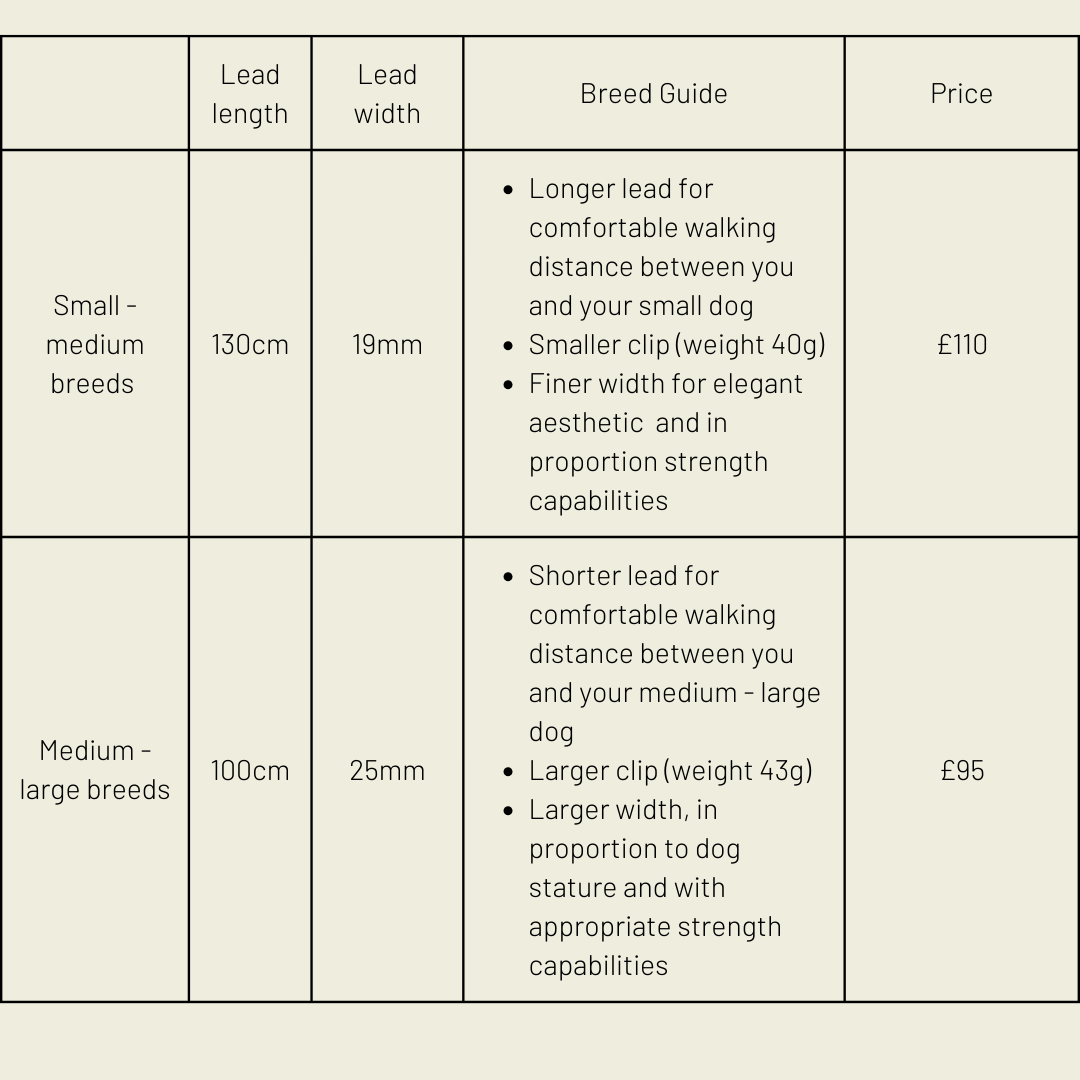 Silver apple leather lead Skylos Collective