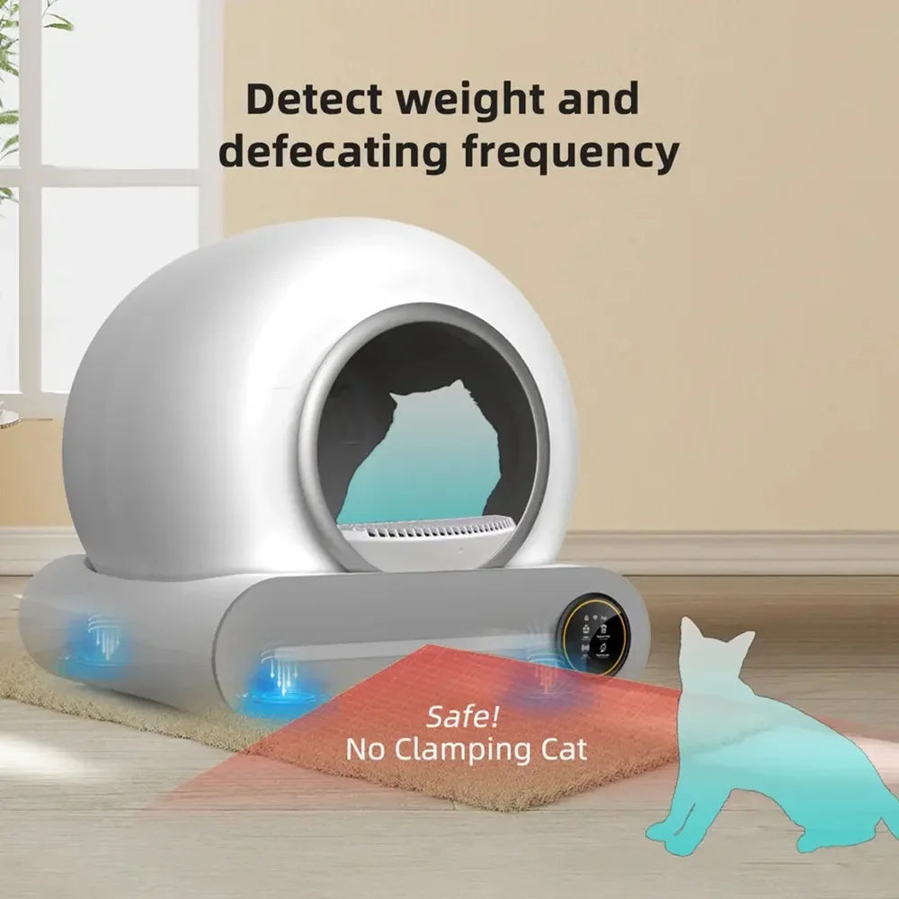 Tonepie 65L Automatic Smart Cat Litter Box Self Cleaning Fully Enclosed Cat Litter Box Pet Toilet Litter Tray English versions Ohh My Pet!