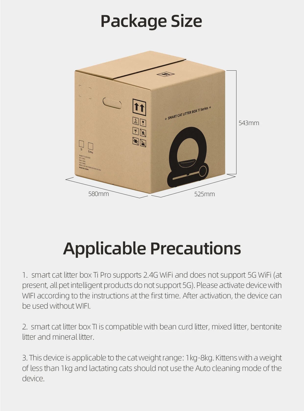 Tonepie 65L Automatic Smart Cat Litter Box Self Cleaning Fully Enclosed Cat Litter Box Pet Toilet Litter Tray English versions Ohh My Pet!