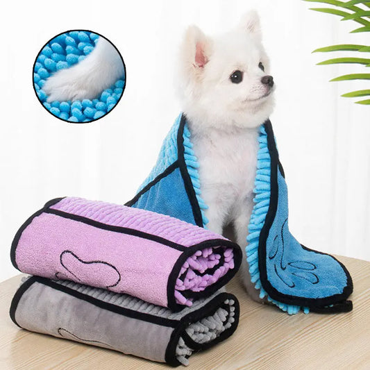 CanineCare Super Absorbent Dog Bathrobe & Quick-Dry Microfiber Towel IGH